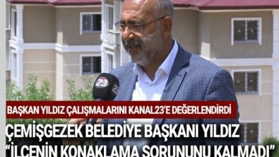 BAŞKAN YILDIZ ÇALIŞMALARINI KANAL 23'E DEĞERLENDİRDİ