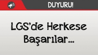 BAŞKAN YILDIZ’dan LGS MESAJI