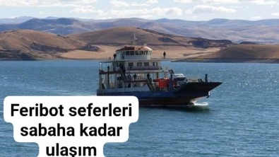 DEPREM NEDENİYLE SABAHA KADAR FERİBOT SEFERLERİ YAPILACAKTIR