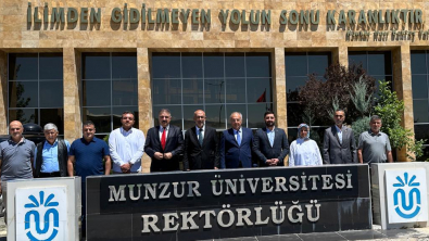 MUNZUR ÜNİVERSİTESİ REKTÖRÜ PROF DR.KENAN PEKER'E HAYIRLI OLSUN ZİYARETİ