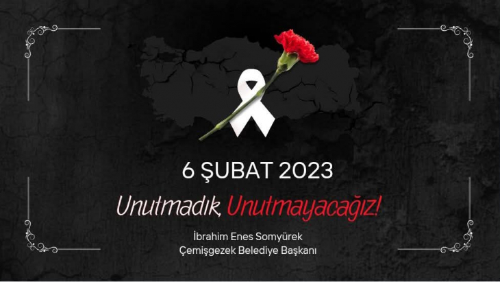 6 Şubat felaketinin Yıl Dönümü