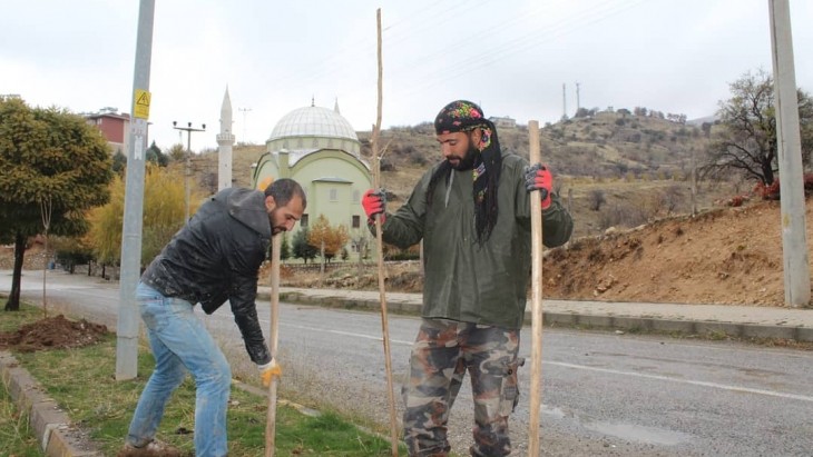 BAŞKAN YILDIZ 3 BİN DUT AĞACINI TOPRAKLA BULUŞTURDU