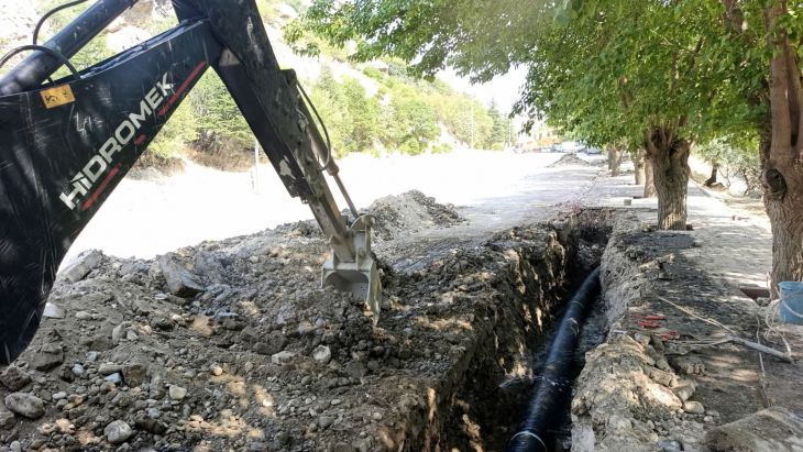 Gedikler Caddesi Kanalizasyon Çalışması