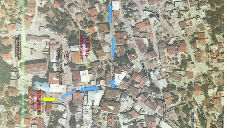 Toplantı yürüyüş ve gösteri güzergahı