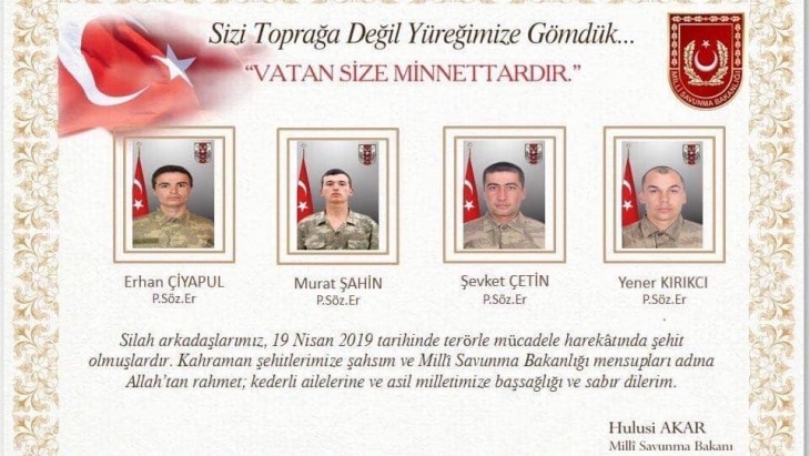 Vatan size minnettardır