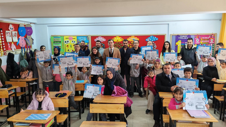 Başkan Karne heyecanına ortak oldu