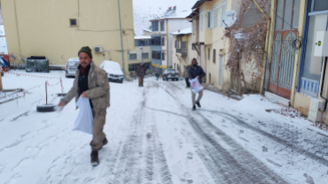 Kar temizleme ve tuzlama çalışmalarımız