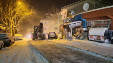 Kar temizleme ve tuzlama çalışmalarımız