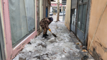 Kar temizleme ve tuzlama çalışmalarımız