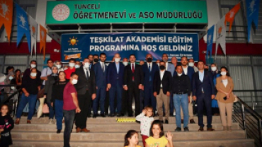 TEŞKİLAT AKADEMİSİ TUNCELİ EĞİTİM PROGRAMI TAMAMLANDI