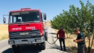 Çemişgezek Belediyesinden Ağaç Sulama Çalışmaları