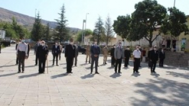 GAZİLER HAFTASI ÇEMİŞGEZEK'TE DÜZENLENEN TÖRENLE KUTLANDI