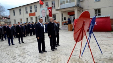 BELEDİYE BAŞKANIMIZ METİN LEVENT YILDIZ 18 MART ÇANAKKALE ZAFERİ VE ŞEHİTLERİ ANMA ÇELENK PROGRAMINA KATILDI