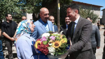 BAŞKAN YILDIZ AKÇAPINAR KÖYÜNDEKİ YENİ CAMİİNİN AÇILIŞ TÖRENİNE KATILDI