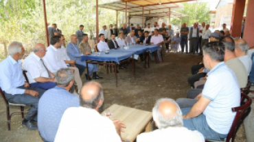 BAŞKAN YILDIZ AKÇAPINAR KÖYÜNDEKİ YENİ CAMİİNİN AÇILIŞ TÖRENİNE KATILDI