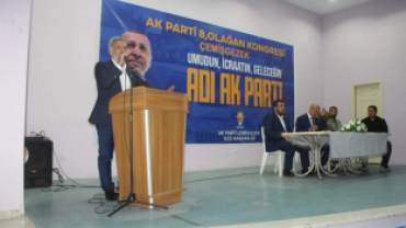 BAŞKAN İBRAHİM ENES SOMYÜREK AK PARTİ İLÇE BAŞKANLIĞI KONGERESİNE KATILDI