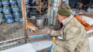 Soğuk kış aylarında canlarımızı yanlız bırakmadık