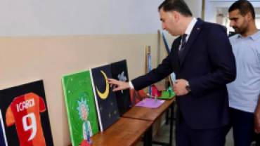 Başkanımız öğrencilerin gözünden sanat programına katıldı