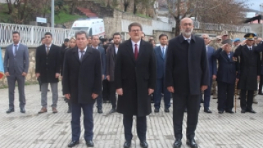 BELEDİYE BAŞKANIMIZ METİN LEVENT YILDIZ 18 MART ÇANAKKALE ZAFERİ VE ŞEHİTLERİ ANMA ÇELENK PROGRAMINA KATILDI