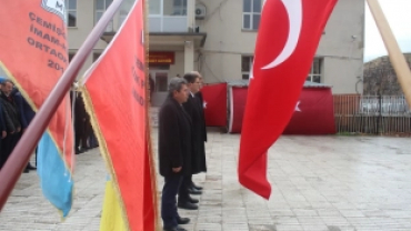 BELEDİYE BAŞKANIMIZ METİN LEVENT YILDIZ 18 MART ÇANAKKALE ZAFERİ VE ŞEHİTLERİ ANMA ÇELENK PROGRAMINA KATILDI