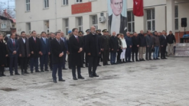 BELEDİYE BAŞKANIMIZ METİN LEVENT YILDIZ 18 MART ÇANAKKALE ZAFERİ VE ŞEHİTLERİ ANMA ÇELENK PROGRAMINA KATILDI