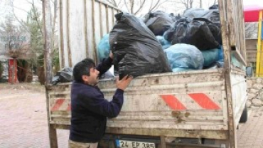 ÇEMİŞGEZEK BELEDİYESİ GERİ DÖNÜŞÜM ÇALIŞMALARINI SÜRDÜRÜYOR