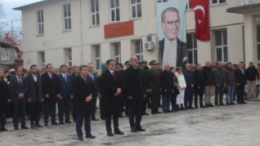 BELEDİYE BAŞKANIMIZ METİN LEVENT YILDIZ 18 MART ÇANAKKALE ZAFERİ VE ŞEHİTLERİ ANMA ÇELENK PROGRAMINA KATILDI