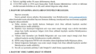 Çemişgezek Belediye Başkanlığı Zabıta Alım İlanı