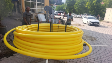 Doğalgaz çalışmaları devam ediyor