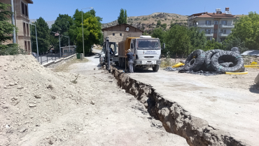 Doğalgaz çalışmaları devam ediyor